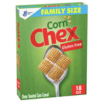 Corn Chex Breakfast Cereal, Family Size, 18 oz