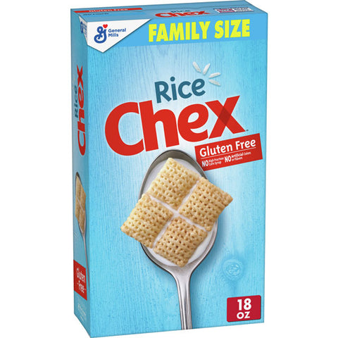 Rice Chex Breakfast Cereal, Family Size, 18 oz