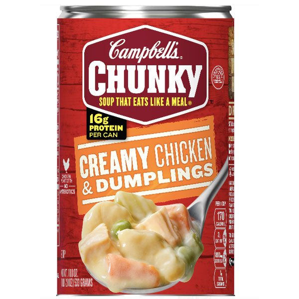 Campbell's Chunky Soup, Creamy Chicken & Dumplings, 18.8 oz - Water Butlers
