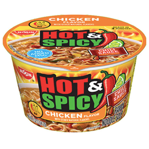 Nissin Hot & Spicy, Chicken, 3.26 oz. - Water Butlers