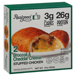 Realgood Stuffed Chicken, Broccoli & Cheddar Cheese, 10 oz, 2 Count