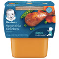 Gerber 2nd Foods Baby Food Vegetable Chicken, 4oz, 2 Ct