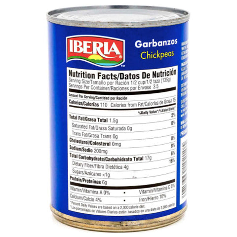 Iberia Premium Chickpeas, 15.5 oz - Water Butlers