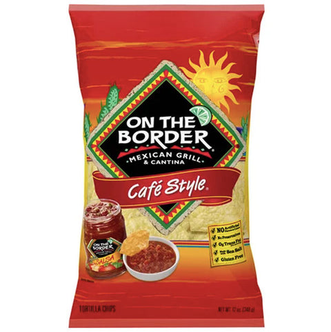 On the Border Café Style Tortilla Chips, 16.5 oz