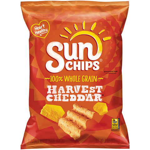 Sun Chips Harvest Cheddar Flavored Whole Grain Snacks, 7 oz.