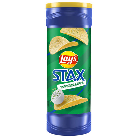 Lay's Chips Stax Sour Cream & Onion Flavored Potato Crisps, 5.5 oz.