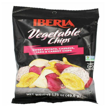 Iberia Vegetable Chips, Sweet Potato, Cassava, 1.75 oz