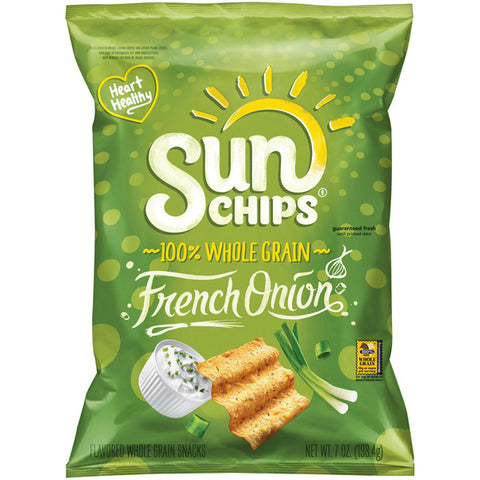 Sun Chips French Onion Flavored Whole Grain Snacks, 7 oz.