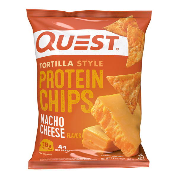 Quest Tortilla Style Protein Chips Nacho Cheese, 1.1 oz