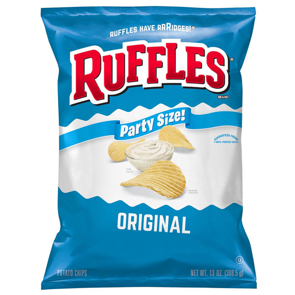 Ruffles Original Potato Chips Party Size, 13 oz