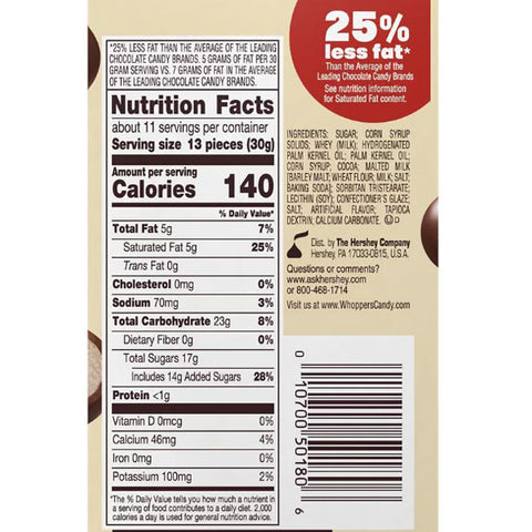 Whoppers Malted Milk Balls, Movie Snack, 12 oz