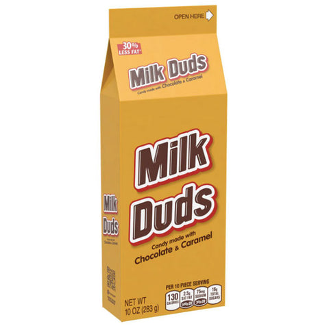 Milk Duds Chocolate and Caramel Candy, Movie Snack, 10 oz