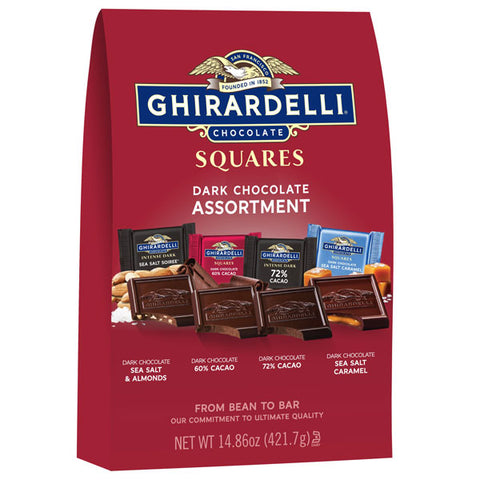 Ghirardelli Dark Chocolate Squares Assortment, 14.86 oz.