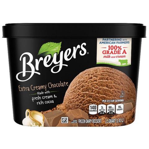 Breyers Extra Creamy Chocolate Ice Cream, 48oz