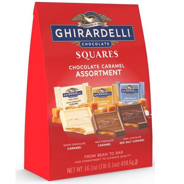 Ghirardelli Chocolate Caramel Squares Assortment, 16.1 oz.