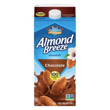 Blue Diamond Almond Breeze Chocolate Almondmilk, Half Gallon