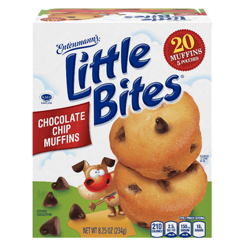Entenmann's Little Bites, Chocolate Chip Mini Muffins, 5 Ct