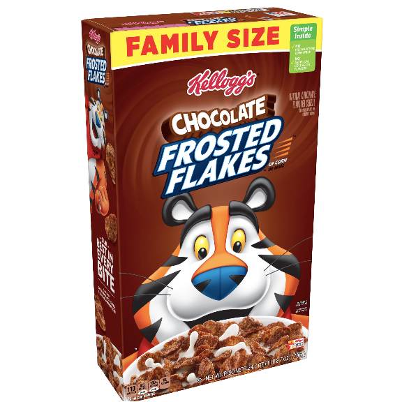 Kellogg's Chocolate Frosted Flakes Family Size 24.7 oz - Water