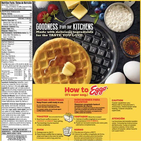 Kellogg's Eggo Cinnamon Toast Waffles, 24 Ct - Water Butlers