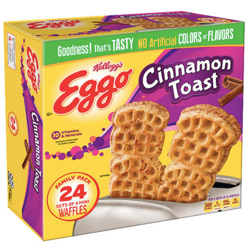 Kellogg's Eggo Cinnamon Toast Waffles, 24 Ct