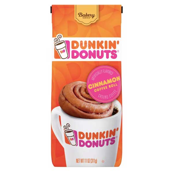 Dunkin' Donuts Cinnamon Medium Roast Ground Coffee, 11 oz - Water Butlers