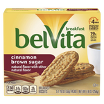 BelVita Breakfast Biscuits, Cinnamon Brown Sugar, 5 Ct - Water Butlers