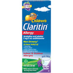 Claritin Allergy Medicine for Kids, Antihistamine, Grape Syrup, 4 Fl Oz.