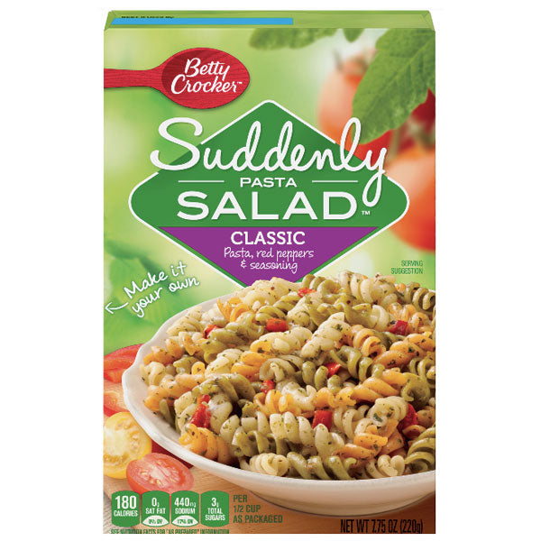 Betty Crocker Suddenly Pasta Salad Classic, 7.75 oz - Water Butlers