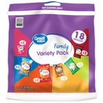 Great Value Potato Chips Family Variety Pack, 18 Count