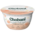 Chobani Greek Yogurt, Less Sugar Clingstone Peach, 5.3oz