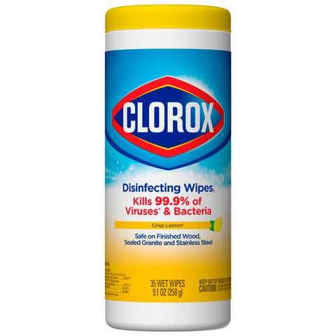 Clorox Disinfecting Wipes, Crisp Lemon, 35 Count