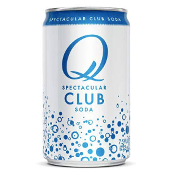 Q Drinks Club Soda, 7.5 fl oz Cans, 4 Ct - Water Butlers
