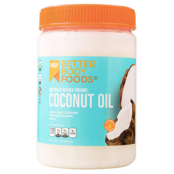 BetterBody Foods Refined Organic Coconut Oil, 28 fl oz