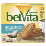 BelVita Breakfast Biscuits, Toasted Coconut, 5 Ct - Water Butlers