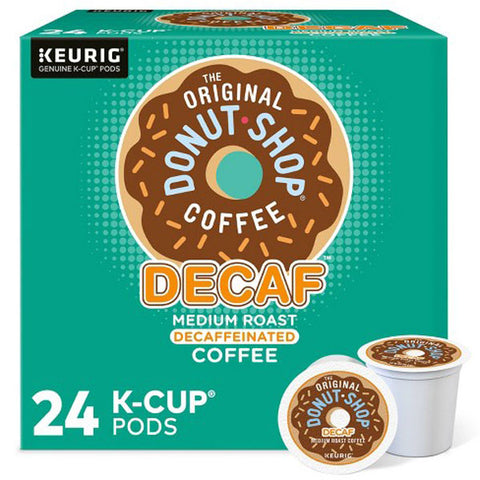 The Original Donut Shop Decaf Keurig K Cup Pods, Decaffeinated Medium Roast Coffee, 24 Count