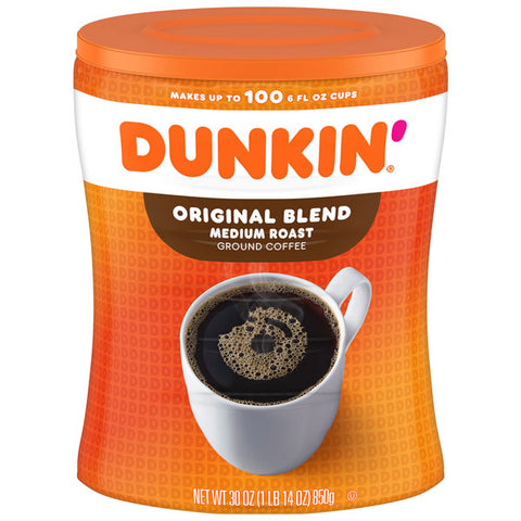 Dunkin' Original Blend, Medium Roast Coffee, 30 oz.