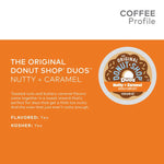 The Original Donut Shop Duos Nutty + Caramel Keurig K Cup Pods, Medium Roast Coffee, 24 Count
