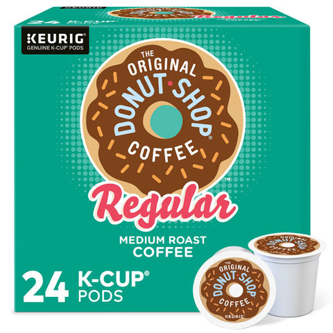 The Original Donut Shop Regular Keurig K Cup Pods, Medium Roast Coffee, 24 Count