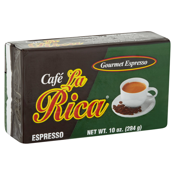 Cafe La Rica Gourmet Espresso Ground Coffee, 10 oz
