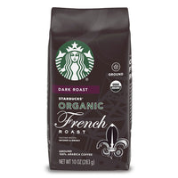 Starbucks Dark Roast Ground Coffee, Organic French Roast, 100% Arabica, 10 oz