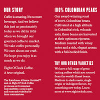 Eight O'Clock 100% Colombian Peaks Whole Bean Coffee, 33 oz