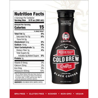 Califia Farms Pure Black Unsweetened Medium Roast Cold Brew Coffee, 48 oz