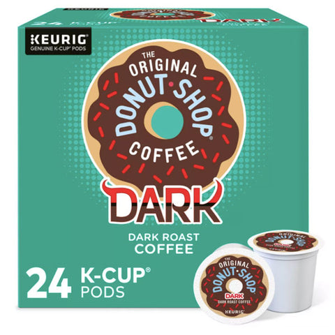 The Original Donut Shop Keurig K Cup Pods, Dark Roast Coffee, 24 Count