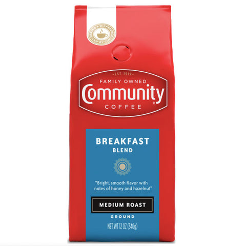 Community Coffee Ground Breakfast Blend, 12 oz