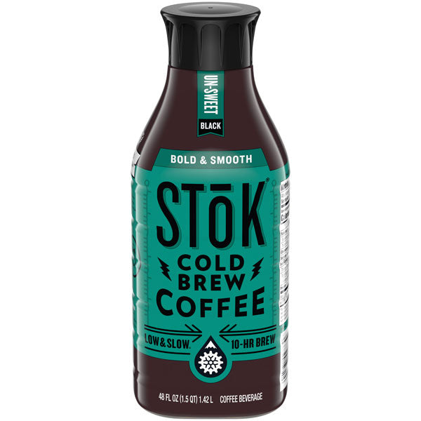 SToK Cold Brew Coffee, Black Unsweetened, 48 oz.