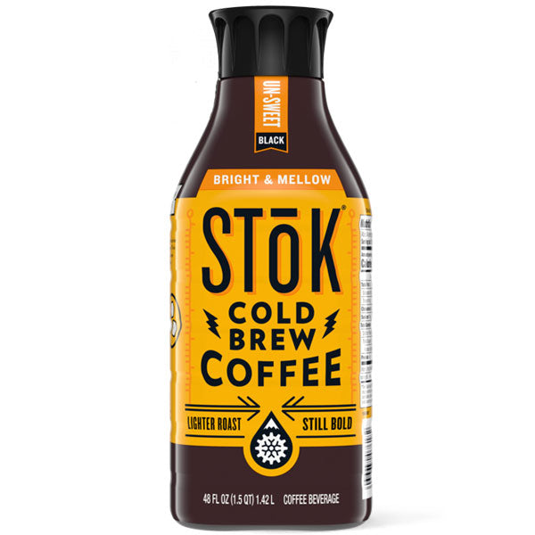 SToK Cold Brew Coffee, Un-Sweet Bright & Mellow, 48 oz.