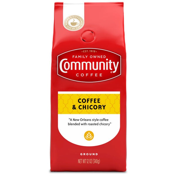 Community Coffee Coffee and Chicory Medium Roast Ground Coffee, 12 oz