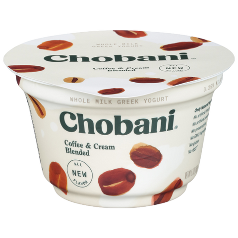 Chobani Greek Yogurt, Coffee & Cream, 5.3oz - Water Butlers