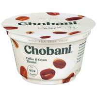 Chobani Greek Yogurt, Coffee & Cream, 5.3oz - Water Butlers