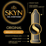 SKYN Original Lubricated Non Latex Condoms, 12 Count